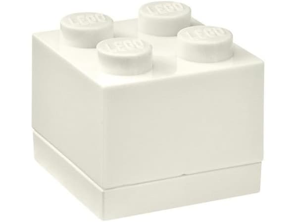 LEGO Mini Box 4 - Matoppbevaringsbeholder - terning - hvit
