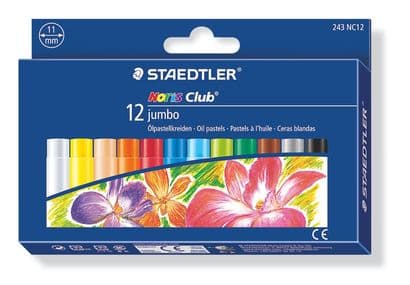 STAEDTLER Noris Club Jumbo - Fargeblyant - oljepastell - assorterte farger (en pakke 12)