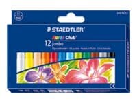 STAEDTLER Noris Club Jumbo - Fargeblyant - oljepastell - assorterte farger (en pakke 12)