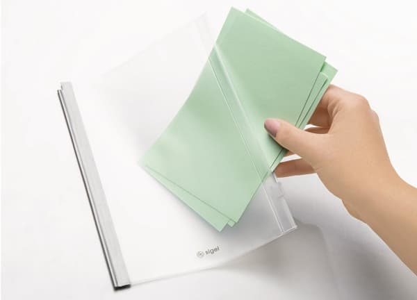 Sigel CF302, 210 x 297 mm (A4), Grå, Plast, Matt, Portrett, 2 mm