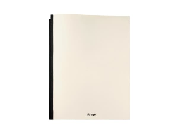 Sigel CF304, Konvensjonell filmappe, A4, Fotoark kartong, Beige, Sort, Matt, Portrett