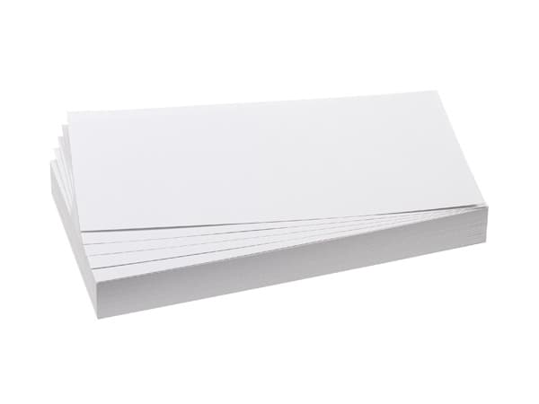 FRANKEN - Moderasjonskort - rektangel - 9.5 x 20.5 cm - hvit (en pakke 500)