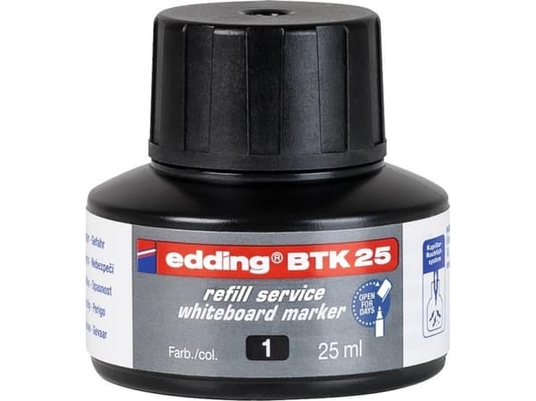 Edding BTK-25, Svart, Multi, 25 ml, 4,8 cm, 48 mm, 1 styck