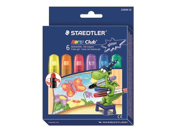 STAEDTLER Noris Club - Fargeblyant - rød, blå, grønn, gul, oransje, fiolett (en pakke 6)