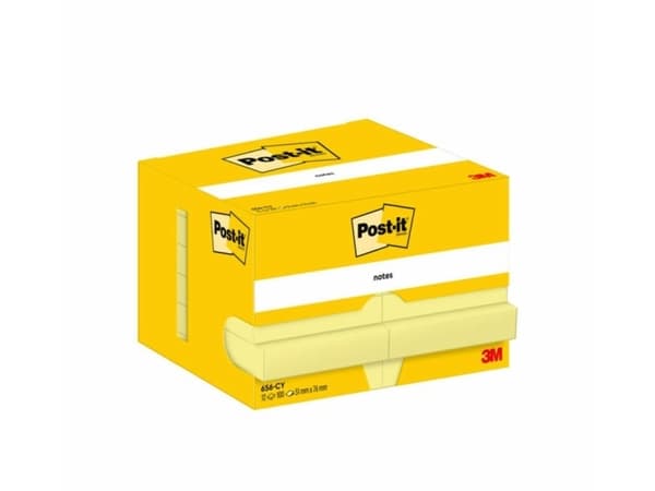 Post-It 7100290170, Rektangel, Gul, papper, 51 mm, 76 mm, 100 ark