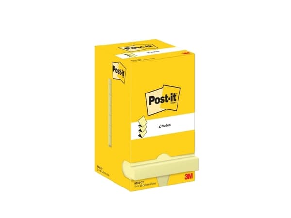 Post-It R330-CY, Neliö, Keltainen, Paperi, PEFC, 76 mm, 76 mm