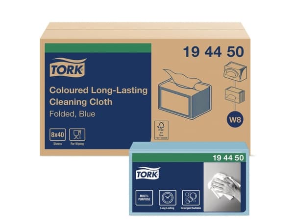 Tork 194450, Paperi, Sininen, 160 mm, 193 mm, 40 kpl, 195 mm