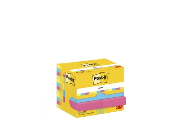 Post-It 653TFEN, Torg, Multifärg, papper, 38 mm, 51 mm, 100 ark