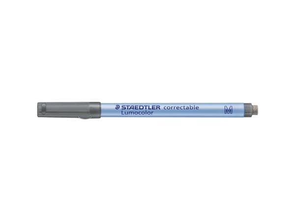 Staedtler Lumocolor Correctable, 1 kpl, Musta, Ohut pää, Hopea, 1 mm, Keskikokoinen