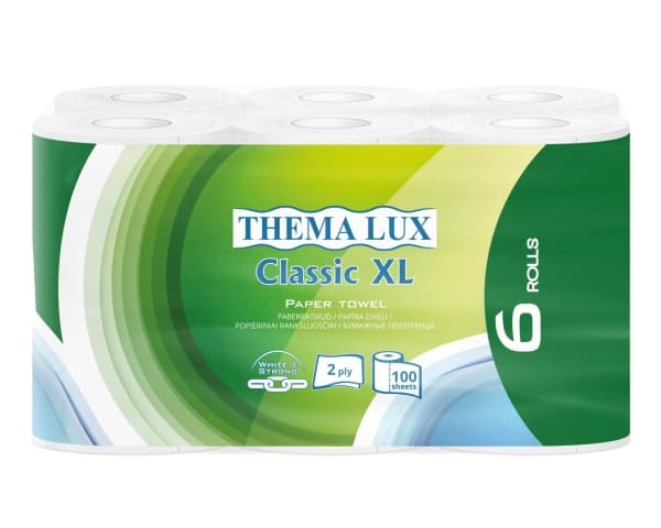 Thema_Lux Papirhåndkle Thema Lux, 2 lag, 6 stk.