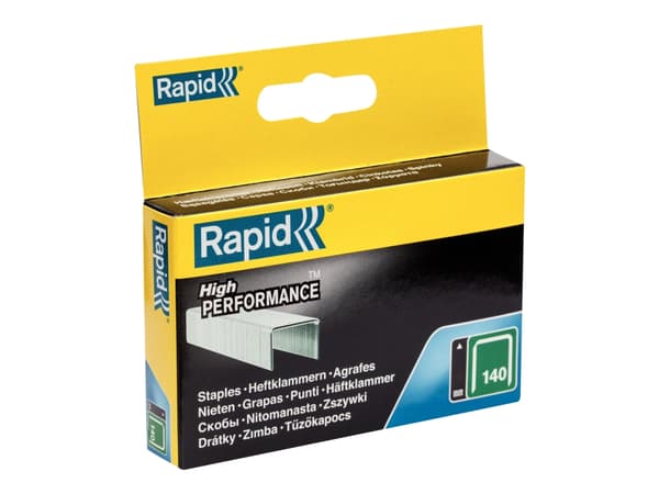 Rapid - Stifter - No. 140 - 14 mm - stål, galvanisert metalltråd - pakke av 2000 - for PRO R34E