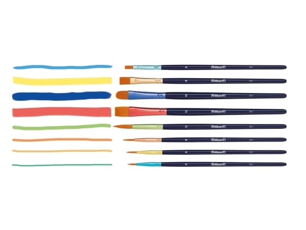 Pelikan Premium PI8/PB skolpensel uppsättning 8 stycken
