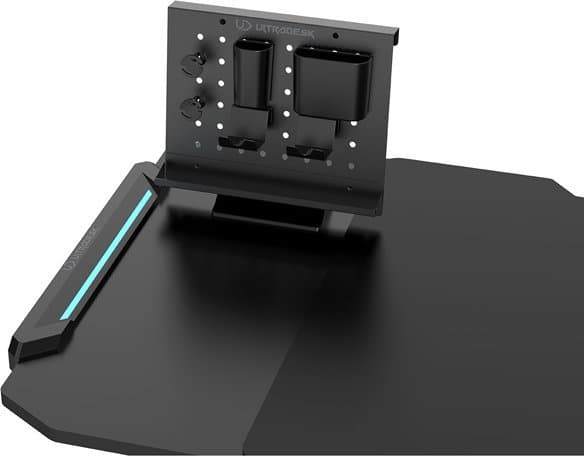 Biurko Ultradesk Space XXL V2 svart 144 cmx70 cm