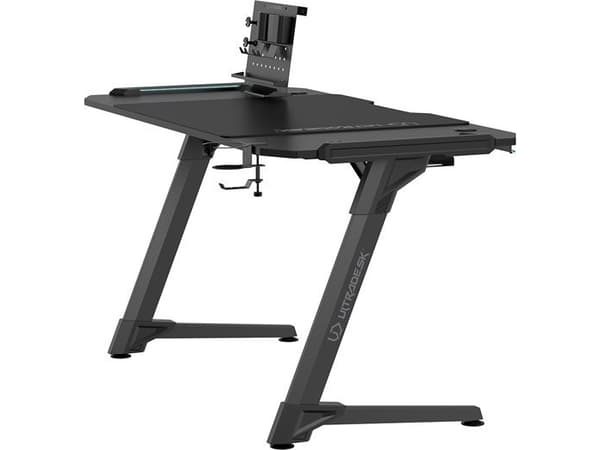 Biurko Ultradesk Space XXL V2 svart 144 cmx70 cm