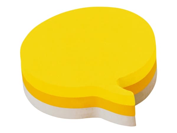 Post-it 2007SP - Noter - 70 x 70 mm - snakkeboble - 225 ark - gul, neongul, grå