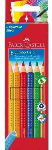 Faber-Castell Jumbo GRIP - Fargeblyant - 3.8 mm (en pakke 6)