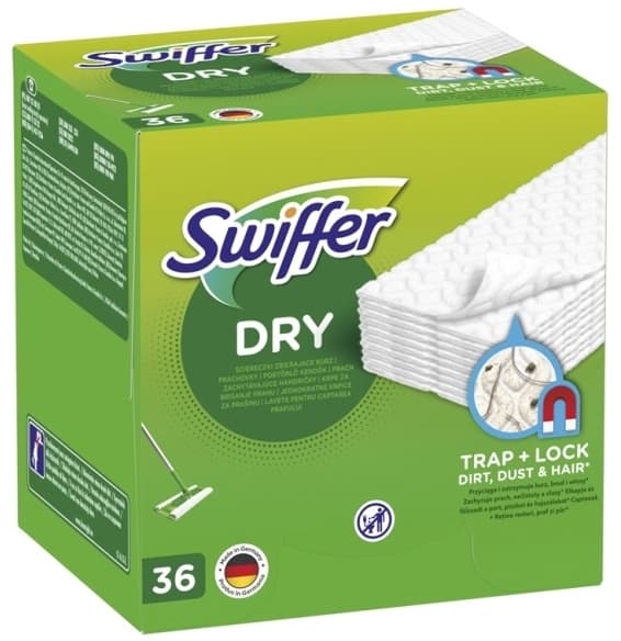 Swiffer SWIFFER Støvoppsamlingskluter, erstatningsinnlegg, 36 stk.