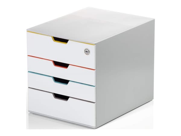 DURABLE VARICOLOR MIX 4 SAFE - Lådskåp - 4 lådor - för ANSI A (Letter) (216 x 279 mm), A4 (210 x 297 mm), C4 (229 x 324 mm), Folio (216 x 330 mm) - g