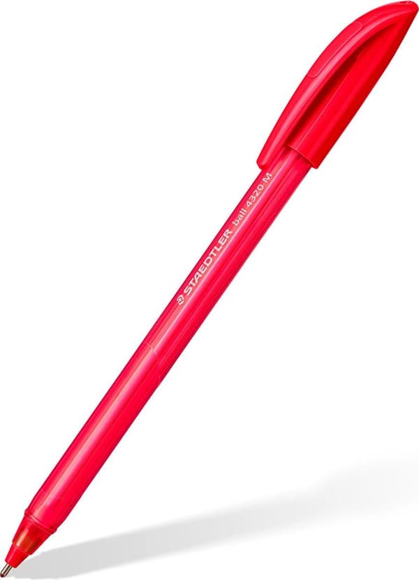 STAEDTLER kuulakärkikynäkuula 4320 M, laatikko 10 kpl, viivan leveys: M, ergonominen kolmion muotoinen piippu, piippu & - 1 kpl (4320 MC10)