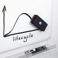 Miniatyrbillede 3 af 6: Sigel BA188 Eraser EVA (Ethylen Vinyl Acetate) - Fleece Sort - Rød 1 stk(e) (BA188)