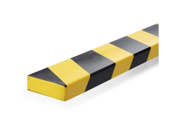 KESTÄVÄ pintasuojaprofiili S20 keltainen/musta itsekl 1m