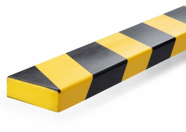 KESTÄVÄ pintasuojaprofiili S20 keltainen/musta itsekl 1m