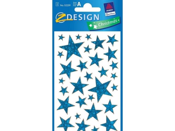 Zdesign klistermärken - blå stjärnor (217133)