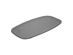 Serveringsfad Marl L35.5xB19xH1.5cm Melamin 2-farvet grå,1 stk