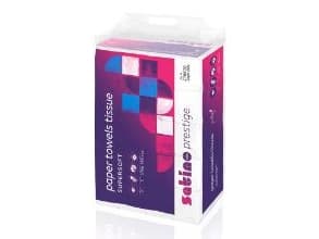 Handduksark Satino Prestige Z-fold 2-lagigt 20,6x24 cm Vit,25 pk x 150 pk/krt