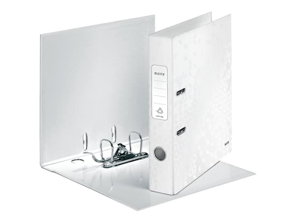 Leitz WOW 180° - Spakbågesfil - ryggbredd: 50 mm - för A4 (210 x 297 mm) - kapacitet: 350 ark - pärlvit