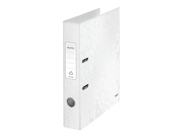 Leitz WOW 180° - Spakbågesfil - ryggbredd: 50 mm - för A4 (210 x 297 mm) - kapacitet: 350 ark - pärlvit