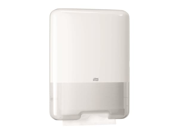 Dispenser Tork® H3, 553000, för enkelvikta handduksark, vit