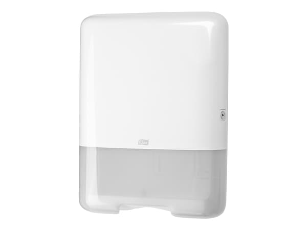 Dispenser Tork® H3, 553000, för enkelvikta handduksark, vit