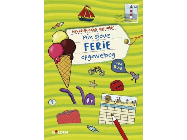 Min sjove ferie-opgavebog - fra 8 år