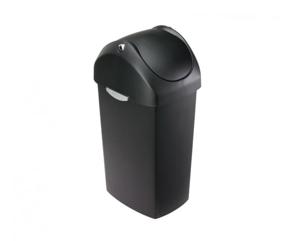 simplehuman CW1336, 40 l, Rektangulær, Plast, Sort, Manuell, Plast