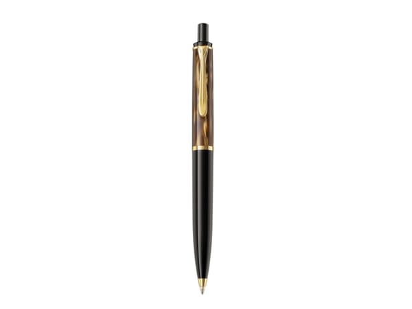 Pelikan K200, Klämma, Fastklämbar, indragbar kulspetspenna, Svart, 1 styck