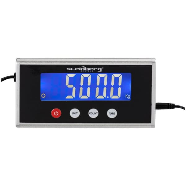 Steinberg Systems Golvvåg - 500 kg / 100 g - 1000 x 500 mm - LCD