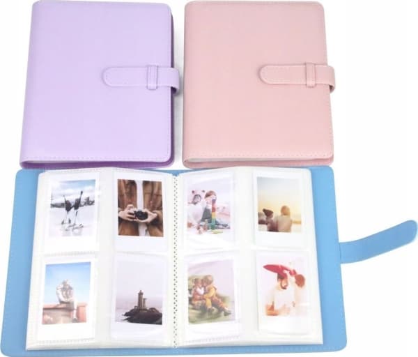 LoveInstant Fotoalbum 256 st. för Fujifilm Instax Mini 40 12 11 9 8 7 Evo Liplay Link / Pink Sparkle