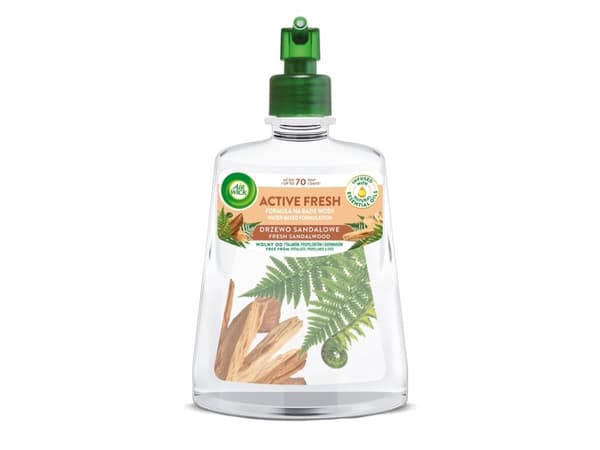 Air Wick Active Fresh automaattinen ilmanraikastin Sandalwood 228ml