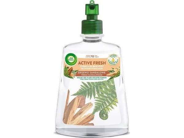 Air Wick Active Fresh automaattinen ilmanraikastin Sandalwood 228ml