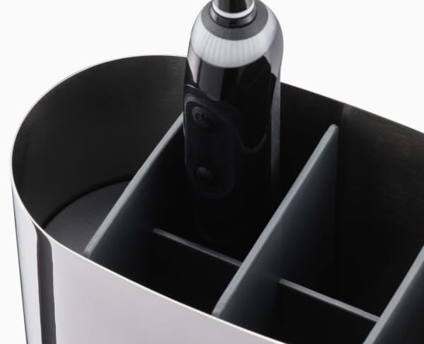 Joseph Joseph EasyStore, Fristående tandborsthållare, Rostfritt stål, Rostfritt stål, Sink, Bord, Fönster, 175 mm, 94 mm