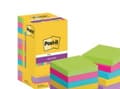 Miniatyrbild 2 av 2: Post-it® Super Sticky Notes assorterede farver, pakke a 12 stk.