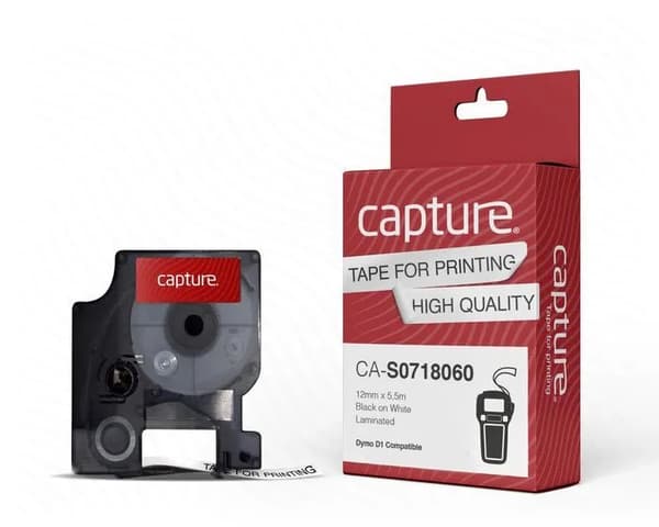 Capture CA-S0718060, Polyesteri, -40 - 150 °C, DYMO, LabelManager, 1,2 cm, 5,5 m