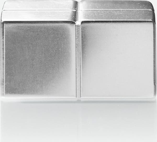 Signeeratut magneetit - 20x10x20mm - C10 erittäin vahva - hopea - 4 kpl - SI-BA705