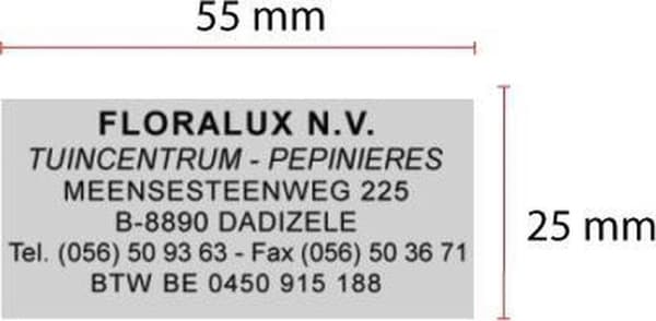 Trodat 5204 leima 56 x 26 mm musta - ruostumaton teräs (119718)