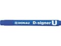 Miniatyrbilde 3 av 3: Donau DONAU D-Signer U permanent markør, rund, 2-4mm (linje), blå
