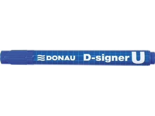Donau DONAU D-Signer U permanent markør, rund, 2-4mm (linje), blå