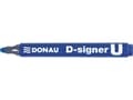 Miniatyrbilde 1 av 3: Donau DONAU D-Signer U permanent markør, rund, 2-4mm (linje), blå