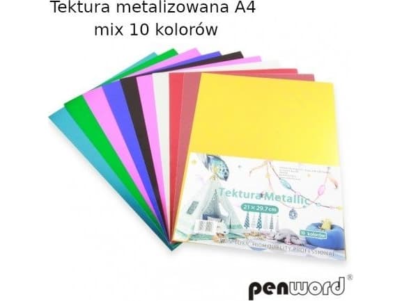 Polsirhurt Glatt metallisert papp A4 MIX