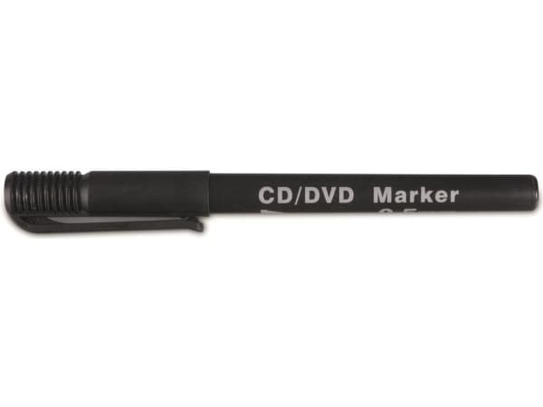 Donau CD/DVD-markør, 0,3-0,4 mm, svart (5901498030843)